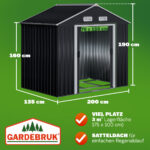 Casetta da giardino 196x132x188cm - immagine 2