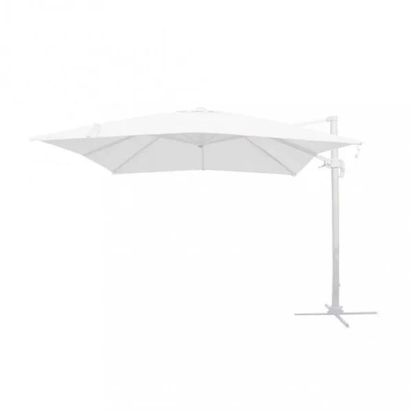 OMBRELLONE CON LED 3 X 4 PITAGORA BIANCO TELO BIANCO
