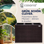 Vasi per piante marrone 83x30,5x60cm - immagine 3