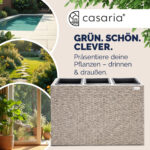 Vasi per piante crema 83x30,5x60cm - immagine 3