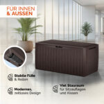 Baule da giardino Board Plus marrone 116x47x60cm - immagine 4