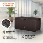Baule da giardino Rato Plus marrone 114x47x60cm - immagine 4
