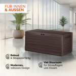 Baule da giardino Woody marrone 116x43x55cm - immagine 4