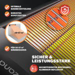 Stufa ad infrarossi 2500W colore nero - immagine 3