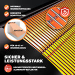 Stufa a infrarossi 2500W nera - immagine 3