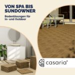Set 33x Piastrelle legno acacia Quattro Mosaik 30x30cm - immagine 4