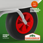 Carriola da giardino 80L/100kg - immagine 4