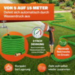 Tubo per irrigazione verde 15 m flessibile - immagine 4