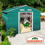 Casetta da giardino verde metallo 260x315x180cm - immagine 4