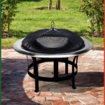 Braciere da giardino rotonda in acciaio inox Ø75cm - immagine 2
