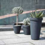 Vaso da fiori antracite 63x40cm - immagine 2