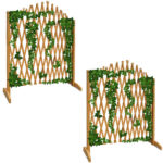 Traliccio per rampicante 2 pz marrone 200x107cm - immagine 3