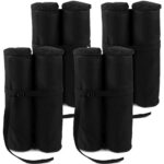 Zavorre per gazebo 4 pz neri riempibili 26x13x46cm - immagine 3