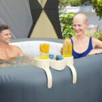 Bestway portabicchieri piscina Lay-Z-Spa bianco plastica - immagine 2