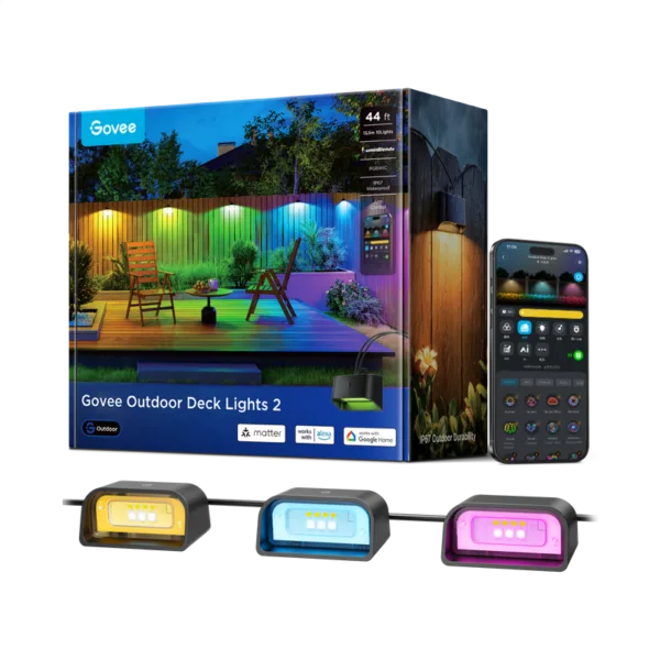 Govee Outdoor Deck Lights 2 – luci per terrazzi, 10 elementi