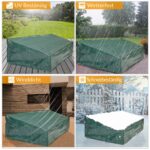 Copertura mobili da giardino Verde 197x68x32/62cm - immagine 2
