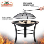 Braciere da giardino Sevilla nero motivo mosaico Ø76cm - immagine 3