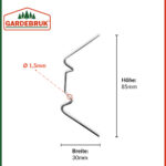 Clip di fissaggio per serra 100 pz - immagine 2
