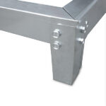 Base per serra in acciaio zincato 190x122x12cm - immagine 3