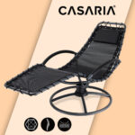 Lettino relax  a dondolo Eve antracite - immagine 3