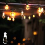 DICTROLUX - Catena Luminosa 10 lampadine con 100 microled da esterno 4,5 metri