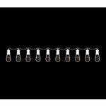 DICTROLUX - Catena Luminosa 10 lampadine con 100 microled da esterno 4,5 metri - immagine 2