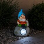 DICTROLUX - Lampada Solare Gnomo Luce Fredda da esterno h38 cm - immagine 2