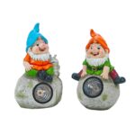 DICTROLUX - Lampada Solare Gnomo Luce Fredda da esterno h38 cm