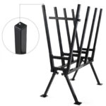 Cavalletto taglio legna metallo nero 400kg - immagine 3