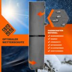 Copertura ombrellone antracite Ø 350cm - immagine 4