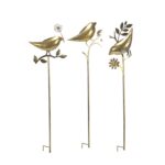 DICTROLUX - Lampada Solare Led da giardino Uccellino Decorativo h80 cm