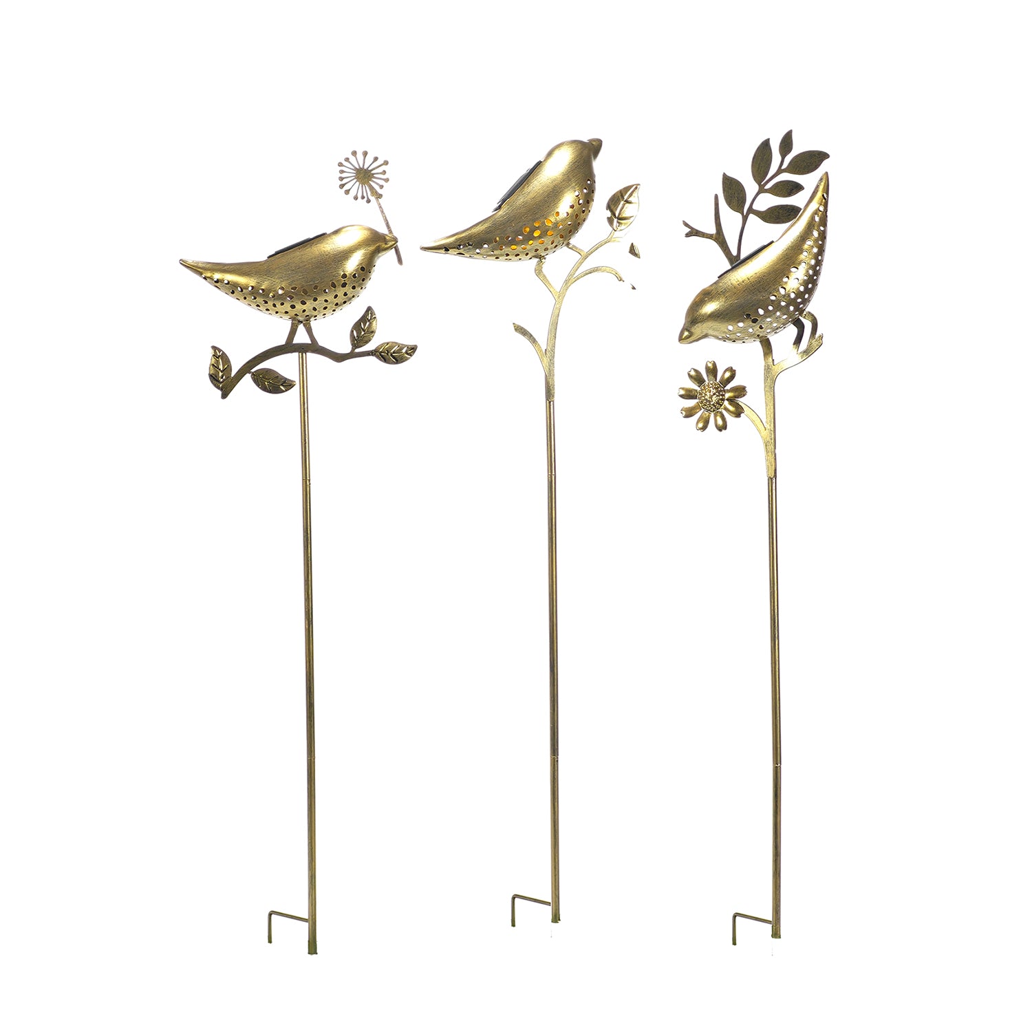 566101-01.jpg DICTROLUX - Lampada Solare Led da giardino Uccellino Decorativo h80 cm - immagine 1