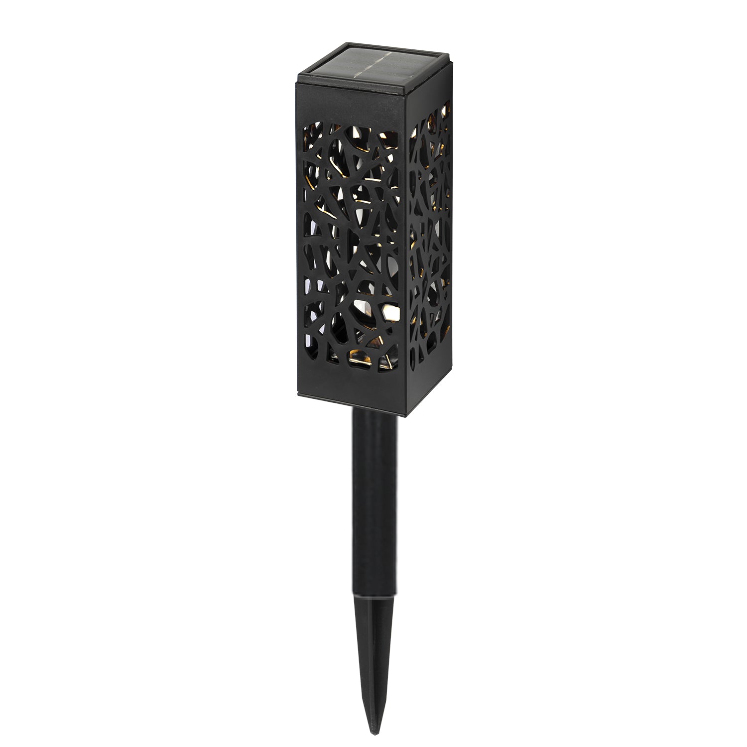 569714-01.jpg DICTROLUX - Lampada Solare LED da giardino con Picchetto Estendibile Luce Calda h37/28 cm - immagine 1