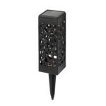 DICTROLUX - Lampada Solare LED da giardino con Picchetto Estendibile Luce Calda h37/28 cm - immagine 3