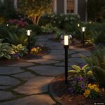 DICTROLUX - Lampada Solare LED da giardino con Globo Luce Calda h37,8 cm - immagine 2
