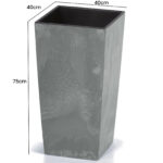 Vaso per fiori Grigio 91L - immagine 4