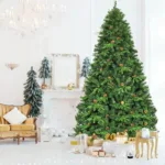 Albero di Natale 240 cm con 600 LED e 81 pigne &mdash; altra vista