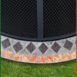 Braciere da giardino Sevilla nero motivo mosaico Ø76cm - immagine 2