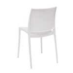 VESTIAMO CASA GIARDINO - Sedia da giardino in Polipropilene Bianca con Protezione UV - h78,5x49x38 cm - immagine 3
