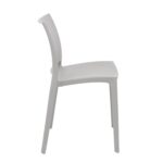 VESTIAMO CASA GIARDINO - Sedia da giardino in Polipropilene Grigia con Protezione UV - h78,5x49x38 cm - immagine 3