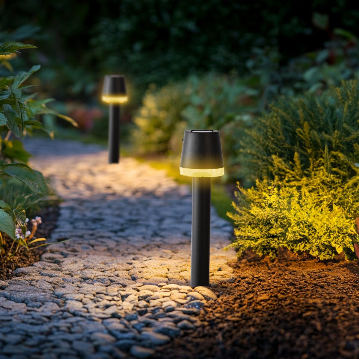 DICTROLUX - Lampada Solare Led da giardino con picchetto h46,3 cm - immagine 2