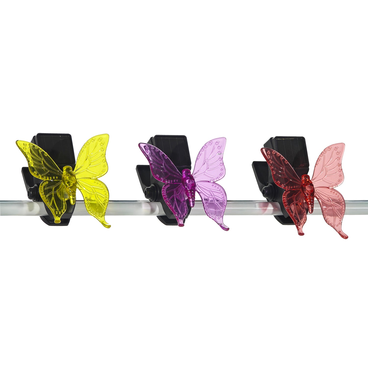 622072-01.jpg DICTROLUX - Lampada Solare LED a Farfalla con Clip Luce Naturale - immagine 1