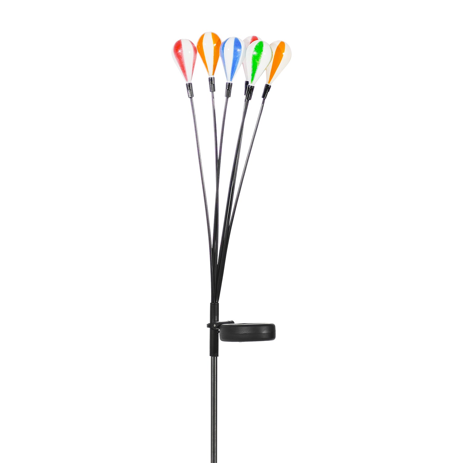 622079-01.jpg DICTROLUX - Lampada Solare Led da giardino Mongolfiere h71 cm - immagine 1