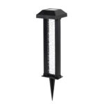 DICTROLUX - Lampada Solare Led da giardino Luce Calda - h30,5x7,5x7,5 cm