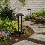 DICTROLUX - Lampada Solare Led da giardino Luce Calda - h30,5x7,5x7,5 cm - immagine 2