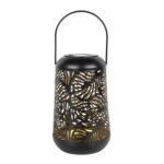 DICTROLUX - Lanterna Solare Led da giardino Decorativa Luce Calda - h18 cm diametro 11 cm - immagine 3