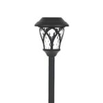 DICTROLUX - Lampada Solare Led da giardino in Plastica Luce Calda - h41 cm diametro 11,5 cm