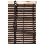 VESTIAMO CASA GIARDINO - Tapparella Tenda in listelli bamboo Marrone Scuro con carrucola h300x150 cm - immagine 3