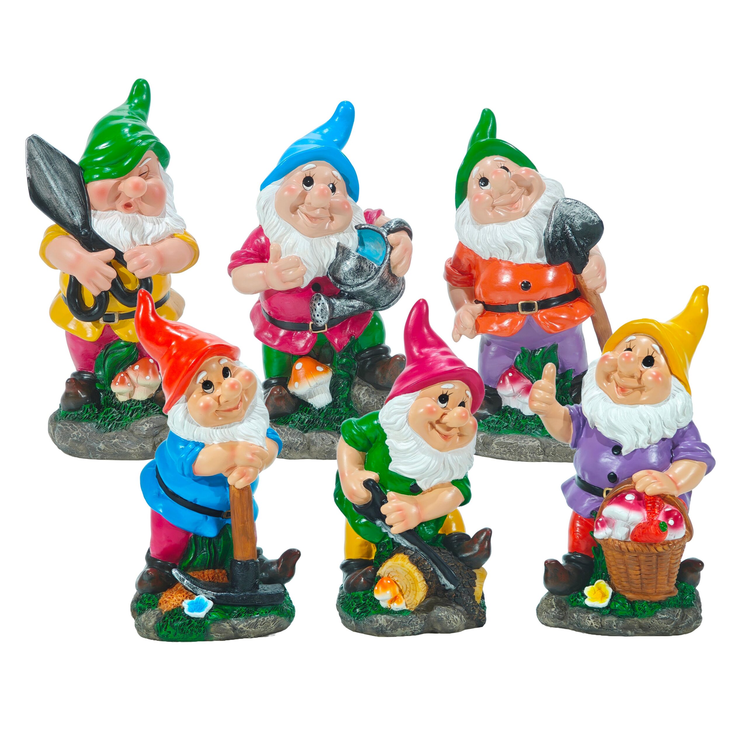 668402.jpg GT - Statua da giardino Gnomo - h28x14x12 cm - immagine 1