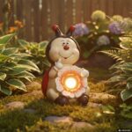 DICTROLUX - Lampada Solare Decorativa da Giardino Animali Luce Calda h35 cm - immagine 2